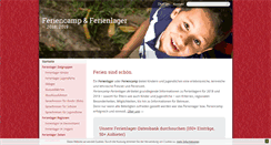 Desktop Screenshot of feriencamp-ferienlager.de