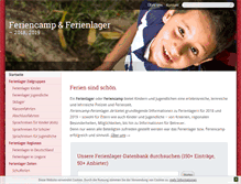 Tablet Screenshot of feriencamp-ferienlager.de